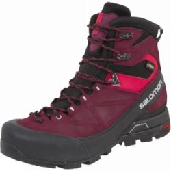 Salomon Womens X Alp MTN GTX Boot Black/Bordeax/Lotus Pink